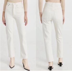 AGOLDE Pinch Waist White Jeans